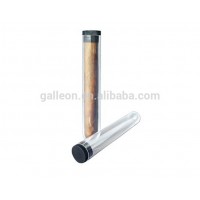 Plastic single cigar tube for cigar packing