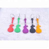 Wedding gift Aluminum alloy musical instrument guitar beer bottle opener keychain