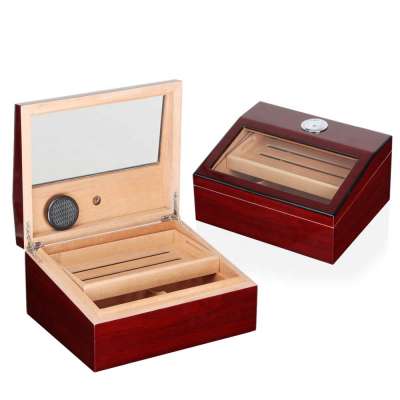 cigar travel set cabinet glass display cigar humidor retail display tray with cigar cutter